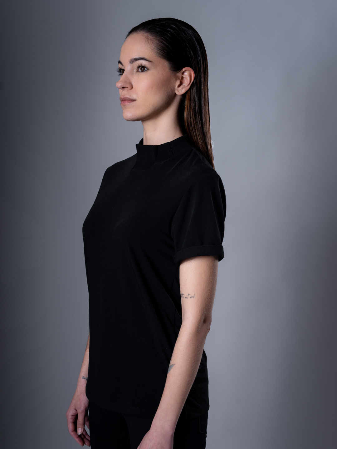 Ultra Tee High Neck Short Sleeve - TRANZEND
